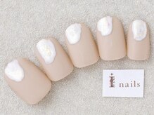 アイネイルズ 三宮店(I nails)/マット水彩ネイル￥8000