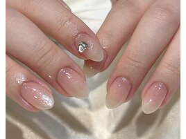 白ラメグラデーション