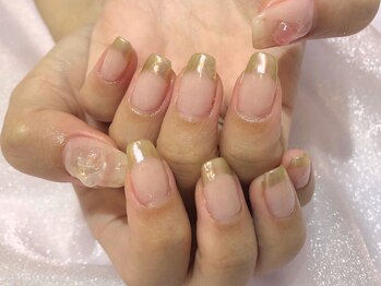 アンネ 渋谷店(ANNE)/【パラジェル】ミラーフレンチ☆