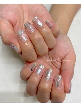 ネイルアート ジマー/クリアニュアンスコース