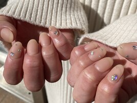 シンプル×ストーンネイル