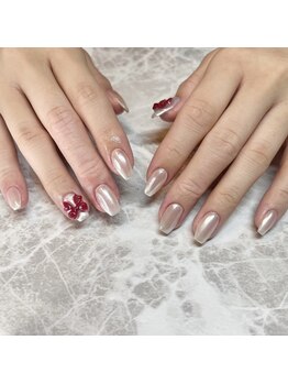 リノン(Linon)/パールミラーにリボンパーツ