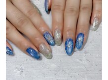 ネイルアンドアイラッシュスタジオ シュシュ(chouchou)/マグネット手描き・ミラー