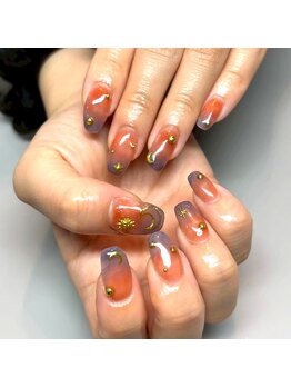 ザ バーム 船橋店(THE BALM)/グラデーションネイル/夕焼け