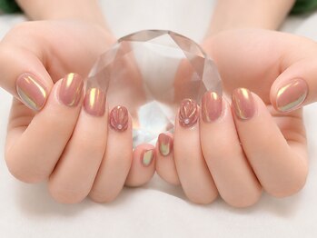 ネイルビジョルノ つくばみどりの店(Nail Begiorno)/ミラーネイル