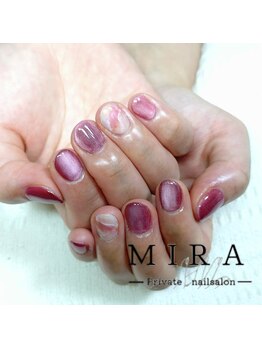 ミラ(MIRA)/水彩ネイル