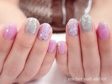 ミケ/紫陽花ネイル