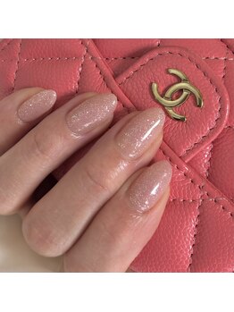 リノネイル(Lino Nail)/キラキラワンカラーネイル