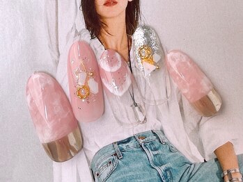 ネイルサロンフォーユー(for u)/ミラー×大理石♪８９８０