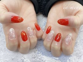 雪の結晶ネイル