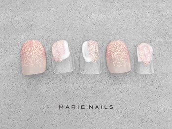 マリーネイルズ 表参道店(MARIE NAILS)/￥6000 桜ネイル 0307d