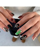 ビー 高槻(be)/高槻マーブルネイル/ラメグラ