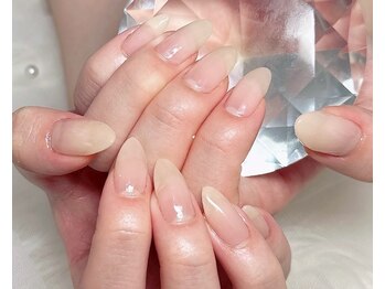 ジェー エス シー ネイル(J.S.C.nail)の写真/【フィルイン施術サロン】ちゅるんワンカラーも得意です◎プライベートサロンでゆっくりとお過ごし下さい♪