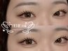 【マツエク×眉毛】フラットラッシュ140本+美眉ワックス脱毛　￥8000