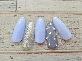 ブルー系ネイル