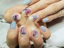 シュガーネイル(sugar nail)/水彩ネイル