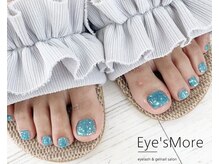 アイズモア 京王八王子店(Eye's More～eyelash＆nail～)/フット×ワンカラー×ホロ