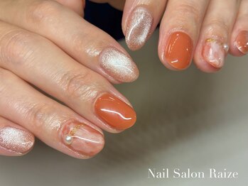 ライズ 本町店(Raize)/ニュアンスネイル/オレンジ