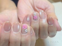 ヴィヴィアン ネイル(Vivian nail)/フラワー　アート
