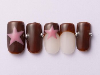 星フレンチ韓国ブラウン9700yen