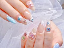 クイーンズネイルサロン(Queen's nail salon)/長さだし持ち込みデザイン