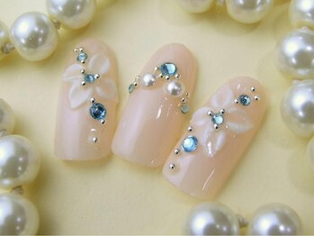 ネイルサロンミキ 横浜(MIKI)/上品サムシングブルーブライダル