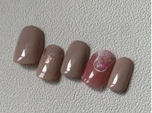カラ ネイル 中津店(calla nail)/シンプルピンクネイル