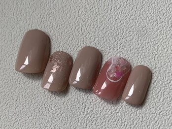 カラ ネイル 中津店(calla nail)/シンプルピンクネイル