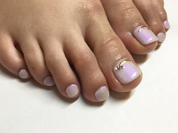 ラウト デコレーションアンドネイルサロン(Lauto Decoration&Nail Salon)/オーロラフットネイル