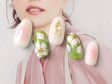 キャンアイドレッシー ヨコハマ元町店(Can I Dressy)/手描きフラワー/オフ込¥11000