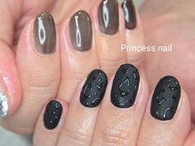 プリンセスネイル(Princess nail)/マットヒョウ柄　8,800