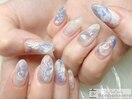 ぷっくりうる艶ニュアンスネイル