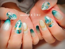 ネイルトップエクル(nail top E CRU)/大理石マグネット