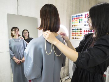 スタパト 新宿本店/骨格診断　診断の様子