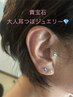 効果アップ！【大人耳つぼジュエリー】耳マッサージ付き　6粒　¥2500
