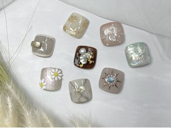 リノ ネイル(Rino nail)の写真/【梅田22時迄】《丁寧ケア&ご新規様オフ込☆フットネイル¥6000~》接客/雰囲気/衛生管理◎爪の健康を第一に*
