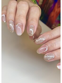 ハニーインダハウス 綱島店(honey in da house)/大人の煌めきマグネットネイル