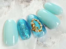 トータルビューティ ノイド(Noid)/ワンカラー×氷ネイル2本