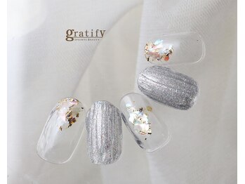 フラッシュ×クリアネイル