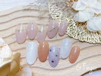 ジーフィンガー 大井町店(G Finger)の写真/仕上がりの美しさに大満足☆シンプルでも一味違ったデザインが大好評！平日だとよりお得なクーポンもあり♪