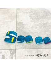 ロッカ(ROKKA)/シアーなフットネイル