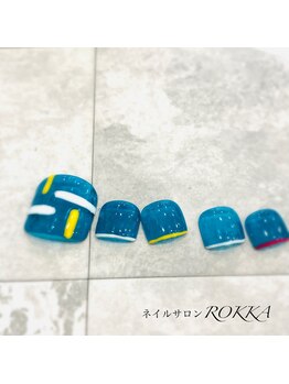 シアーなフットネイル