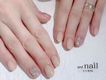 アンドラッシュ アンドネイル 本郷三丁目駅前店(and lash/and nail)/ワンカラー