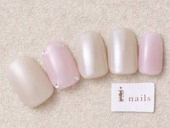 アイネイルズ 三宮店(I nails)/ナチュラルピンクストーン
