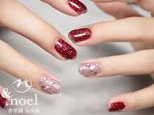 ノエル(Noel)/赤色フラッシュネイル埋め尽くし