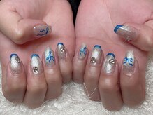 レアネイル 新宿(le'a nail)/マグネットフレンチデザイン
