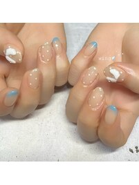 フレンチ×星ドット