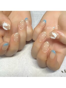 フルール(fleur)/フレンチ×星ドット