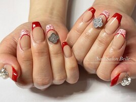 ツイードフレンチネイル