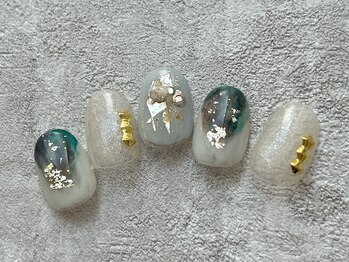 兎和ネイル(トワネイル)/インクデザインネイル